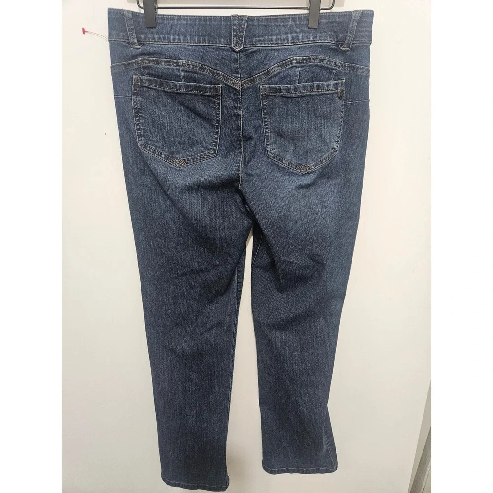 Democracy Ab'solution Straight Leg Jeans‎ Dark Wash Size 12 B1560Q4CD